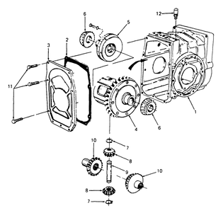 Transmission-Differential Diagram and Parts List for 2284 864501-899000-145734100-146734100-14A734100 Cub Cadet Lawn Tractor